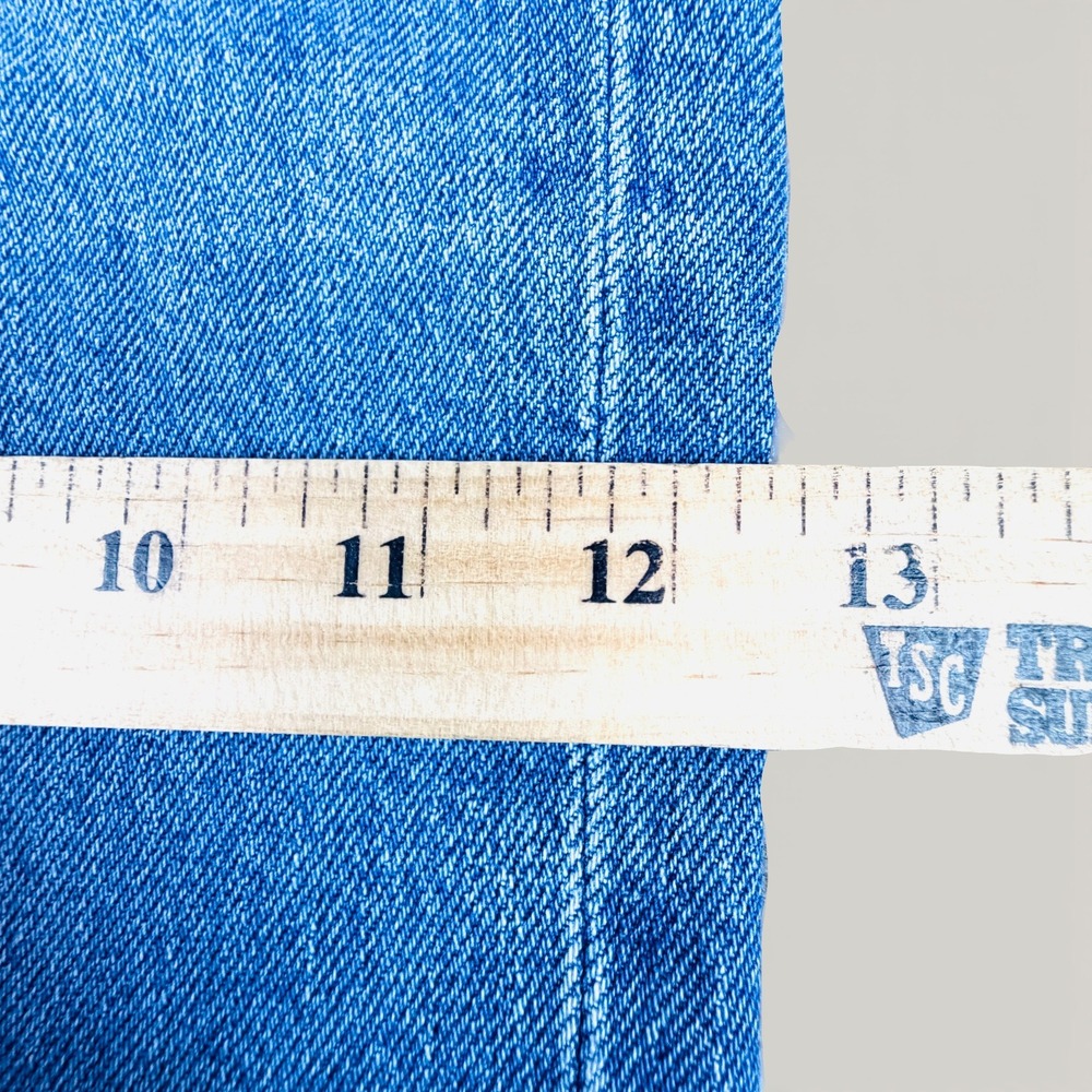 Uniglo Baggy High Waisted Womens Jeans Sz 10 Blue Medium Wash %100 Cotton Denim - Picture 9 of 13